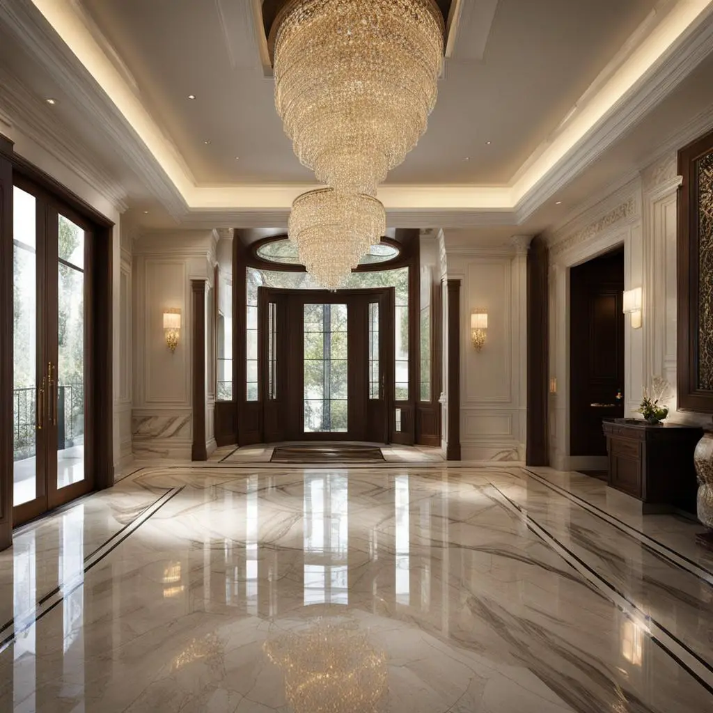 marble entryway flooring