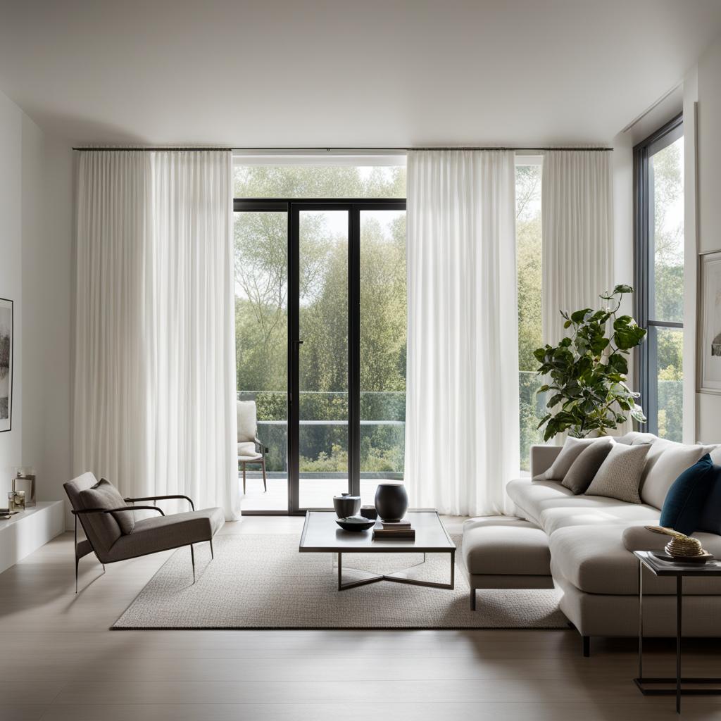 modern living room curtains