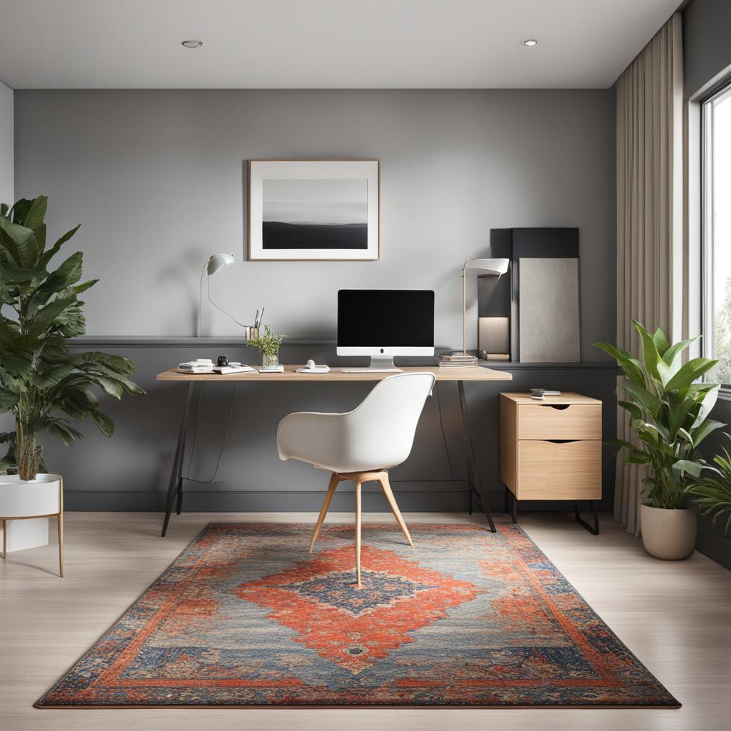 office rug in a small space