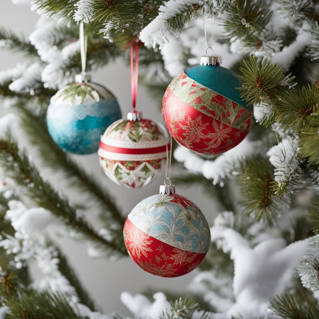old christmas card ornaments