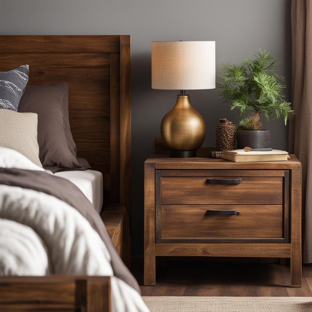 solid wood rustic nightstand solid wood rustic nightstand