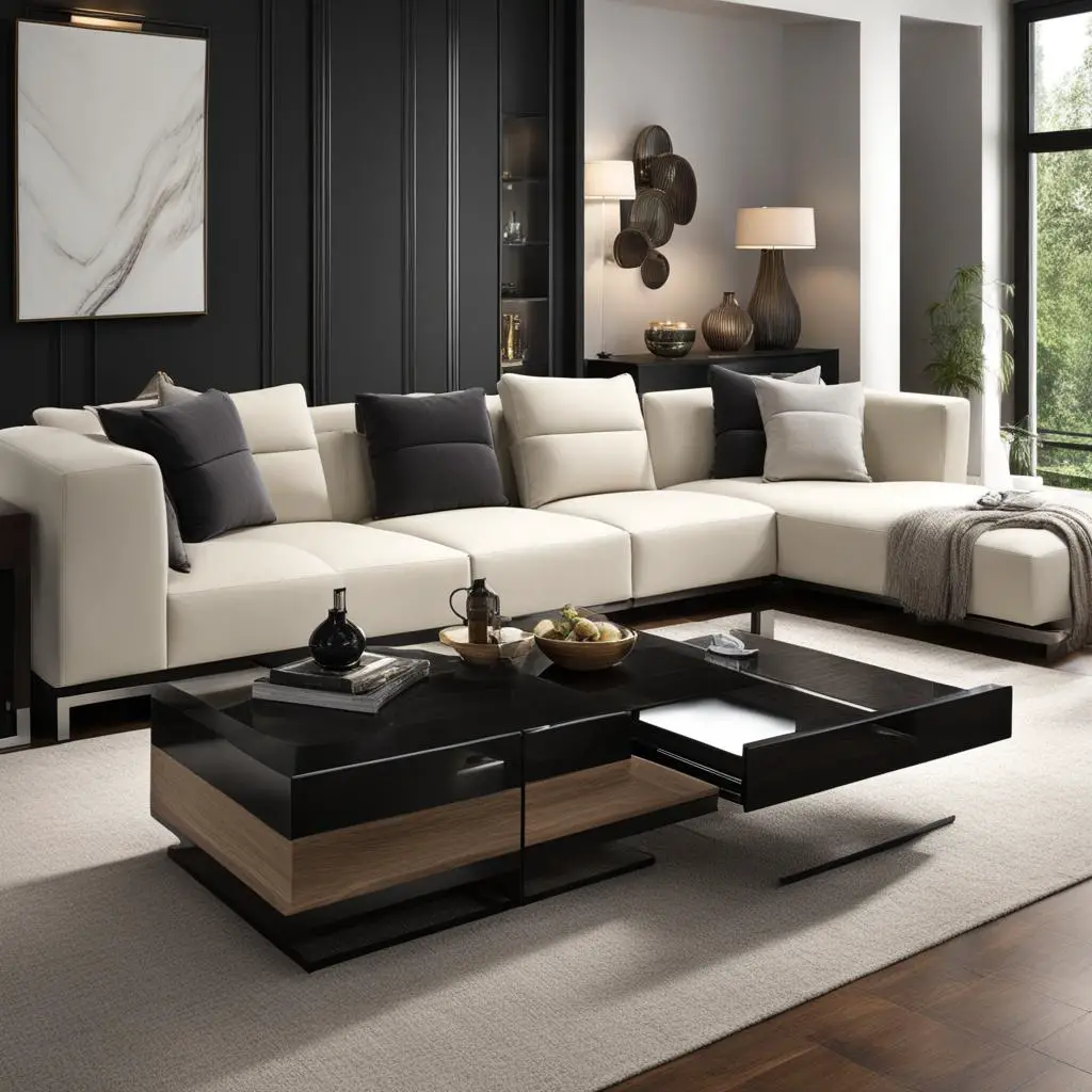 square coffee table for sectional sofa
