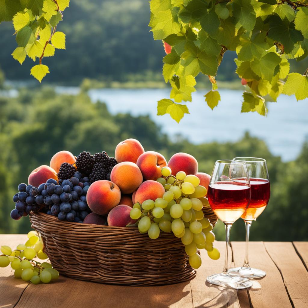 wine and fruit wine and fruit